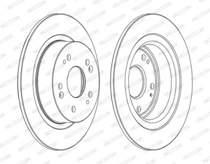 Тормозной диск FERODO DDF1776C