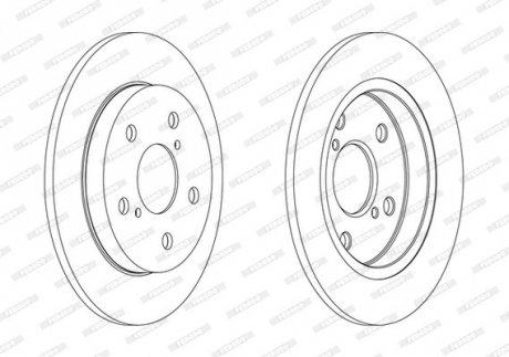 Диск тормозной FERODO DDF1788C