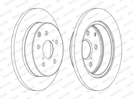 Гальмівний диск FERODO DDF1846C (фото 1)