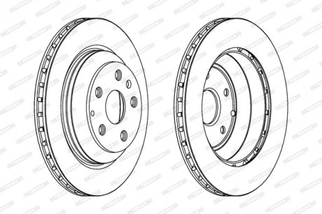 Тормозной диск FERODO DDF1855C1