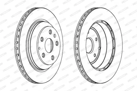 Диск гальмівний FERODO DDF1855C1