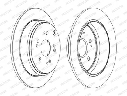 Тормозной диск FERODO DDF1860C