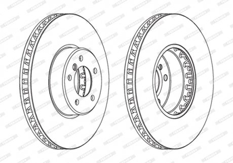 Диск гальмівний FERODO DDF1867C1 (фото 1)