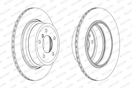 Диск тормозной FERODO DDF1868C1 (фото 1)