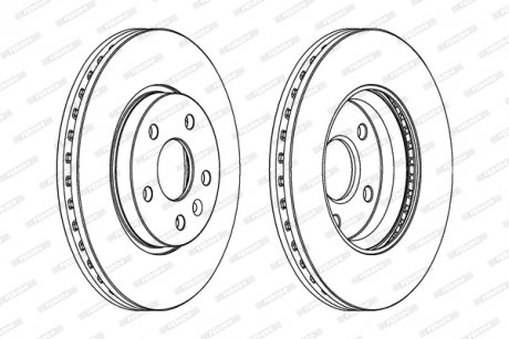 Диск тормозной FERODO DDF1869C