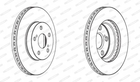 Диск тормозной FERODO DDF1886C