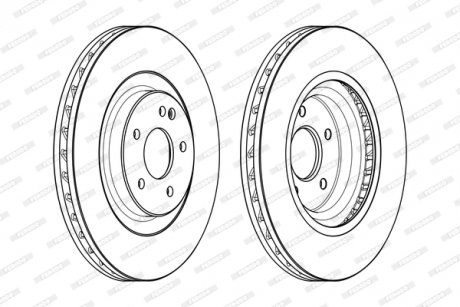Гальмівний диск FERODO DDF1900C1