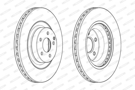 Диск гальмівний FERODO DDF1905C1
