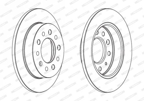 Диск тормозной FERODO DDF1955