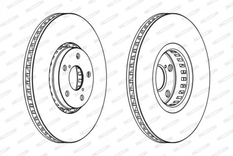 Гальмівний диск FERODO DDF1957LC1