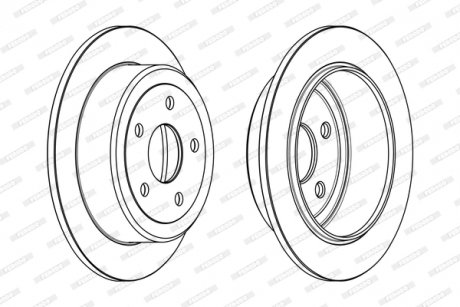 Диск гальмівний FERODO DDF1958C