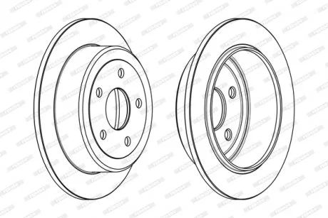 Диск гальмівний FERODO DDF1958C