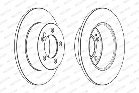 Диск гальмівний FERODO DDF1976C
