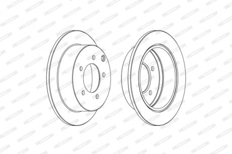 Гальмівний диск FERODO DDF1986C