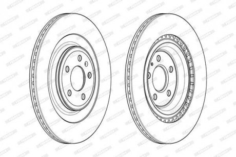 Гальмівний диск FERODO DDF1990C (фото 1)