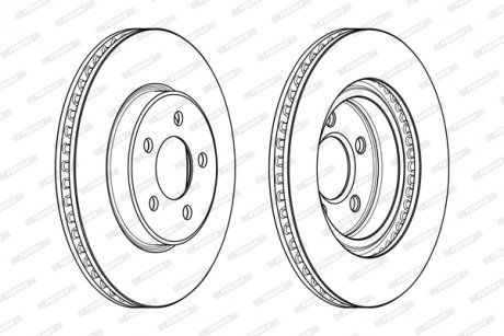 Диск тормозной FERODO DDF2065C (фото 1)