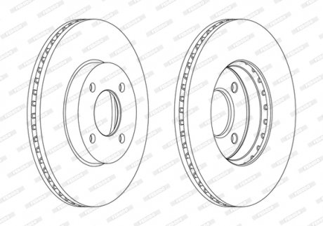 Диск тормозной FERODO DDF2068C