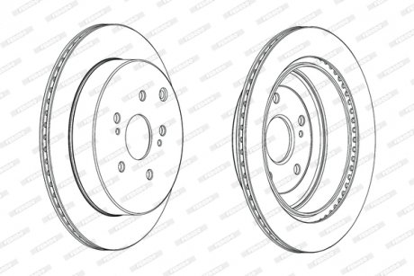 Диск тормозной FERODO DDF2072C