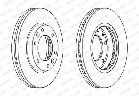 Диск тормозной FERODO DDF2111C