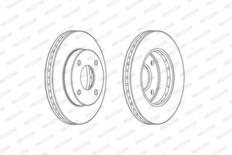 Гальмівний диск FERODO DDF2134C (фото 1)