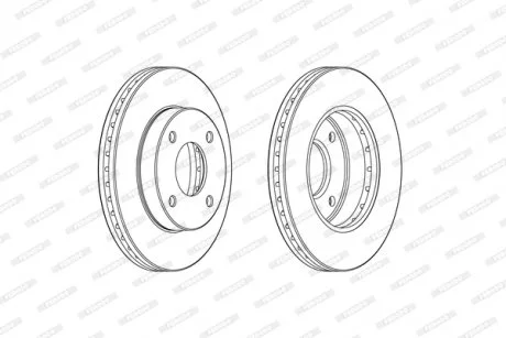 Тормозной диск FERODO DDF2134C