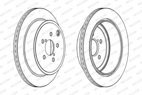 Диск тормозной FERODO DDF2141C