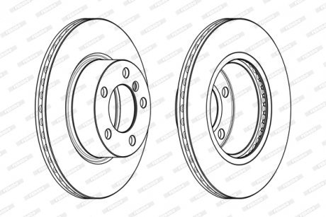 Тормозной диск FERODO DDF2195C