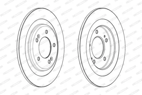 Тормозной диск FERODO DDF2200C