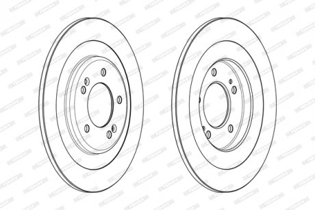 Гальмівний диск FERODO DDF2201C