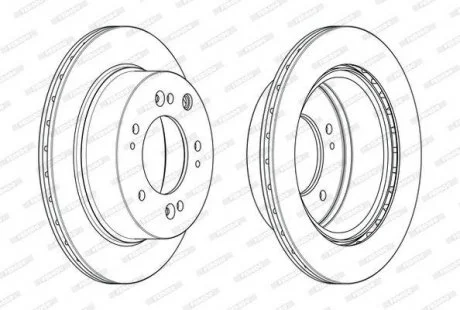 Диск тормозной FERODO DDF2285C