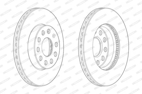 Тормозной диск FERODO DDF2400C1