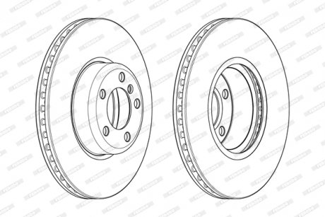 Диск гальмівний FERODO DDF2403C1
