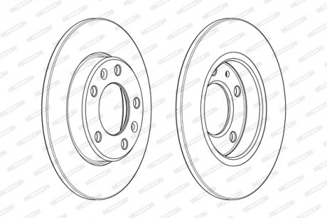 Гальмівний диск FERODO DDF2406C