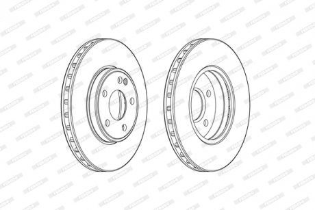 Диск тормозной FERODO DDF2460C