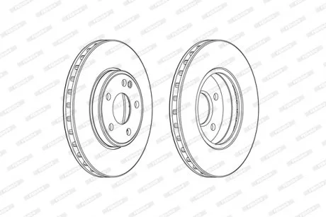 Диск тормозной FERODO DDF2460C