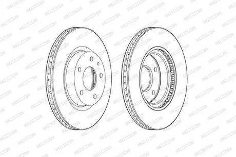 Тормозной диск FERODO DDF2465C