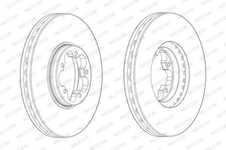 Гальмівний диск FERODO DDF24701