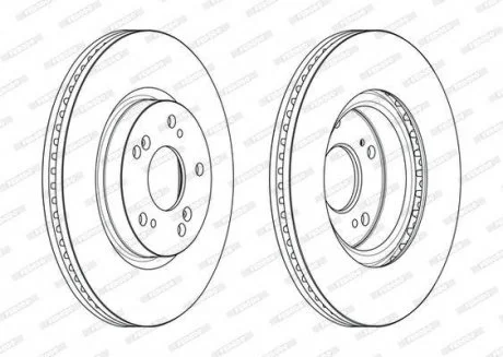 Тормозной диск FERODO DDF2473C