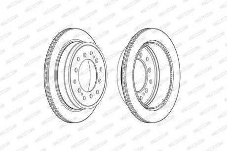 Гальмівний диск FERODO DDF2505C