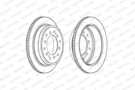 Гальмівний диск FERODO DDF2505C