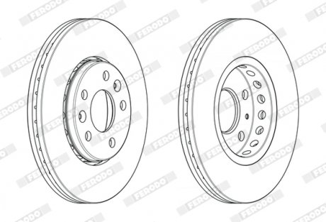 Гальмівний диск FERODO DDF2507C