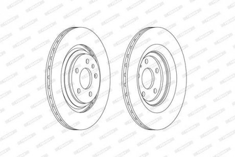 Диск тормозной FERODO DDF2546C (фото 1)