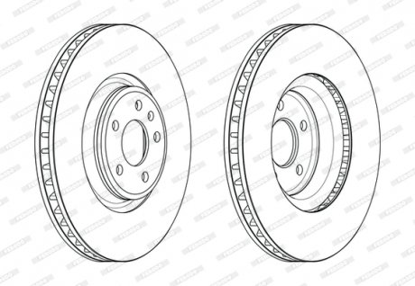 Гальмівний диск FERODO DDF2598C1 (фото 1)
