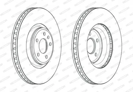 Тормозной диск FERODO DDF2598C1