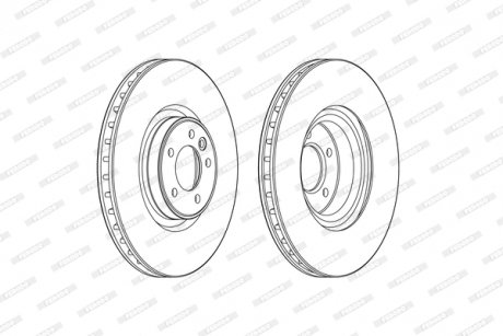 Диск тормозной FERODO DDF2601C1 (фото 1)