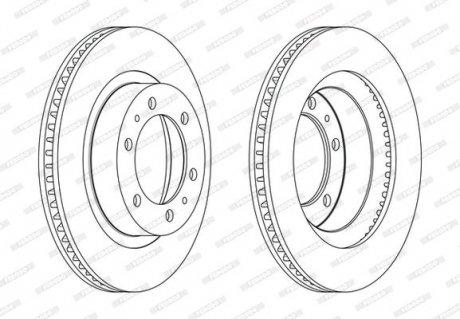 Диск гальмівний FERODO DDF2606C