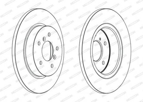 Диск гальмівний FERODO DDF2683C (фото 1)