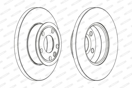 Диск тормозной FERODO DDF562C (фото 1)