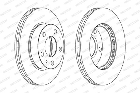 Гальмівний диск FERODO DDF768C