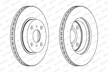 Диск тормозной FERODO DDF794C